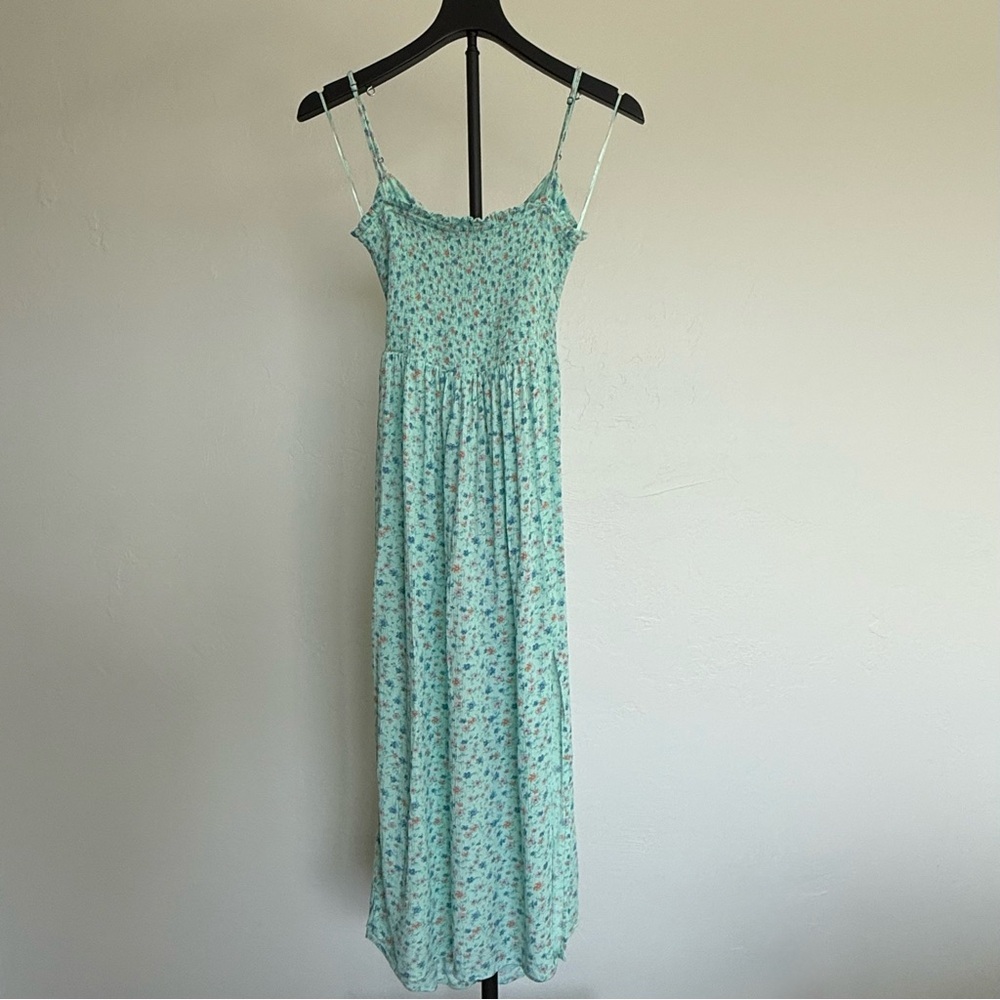 Floral Smocked Maxi Dress by Aeropostale with Back Tie XS
